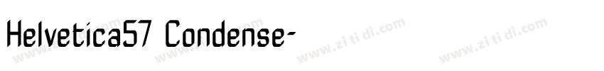 Helvetica57 Condense字体转换